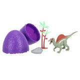 Incroyable dinosaure à changement de couleur d'œuf cool 6 assorti avec accessoires | 6 pièces