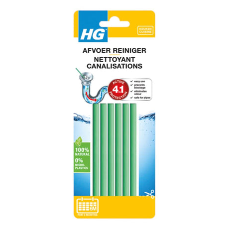 Hg bâtonnets de nettoyage de canalisations 6 pièces