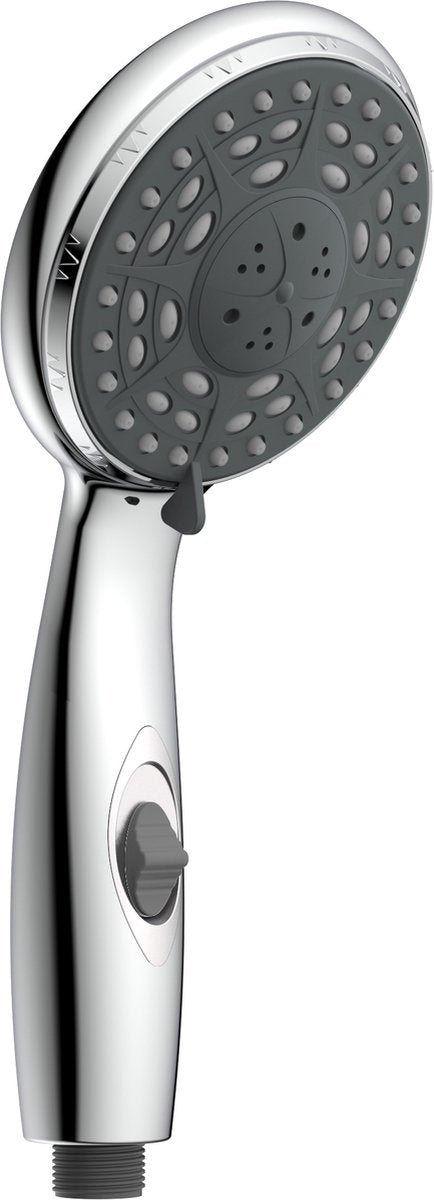 Douchette à main Schütte aqua2save - pomme de douche ø 10 cm - 3 positions - arrêt d'eau - chromé