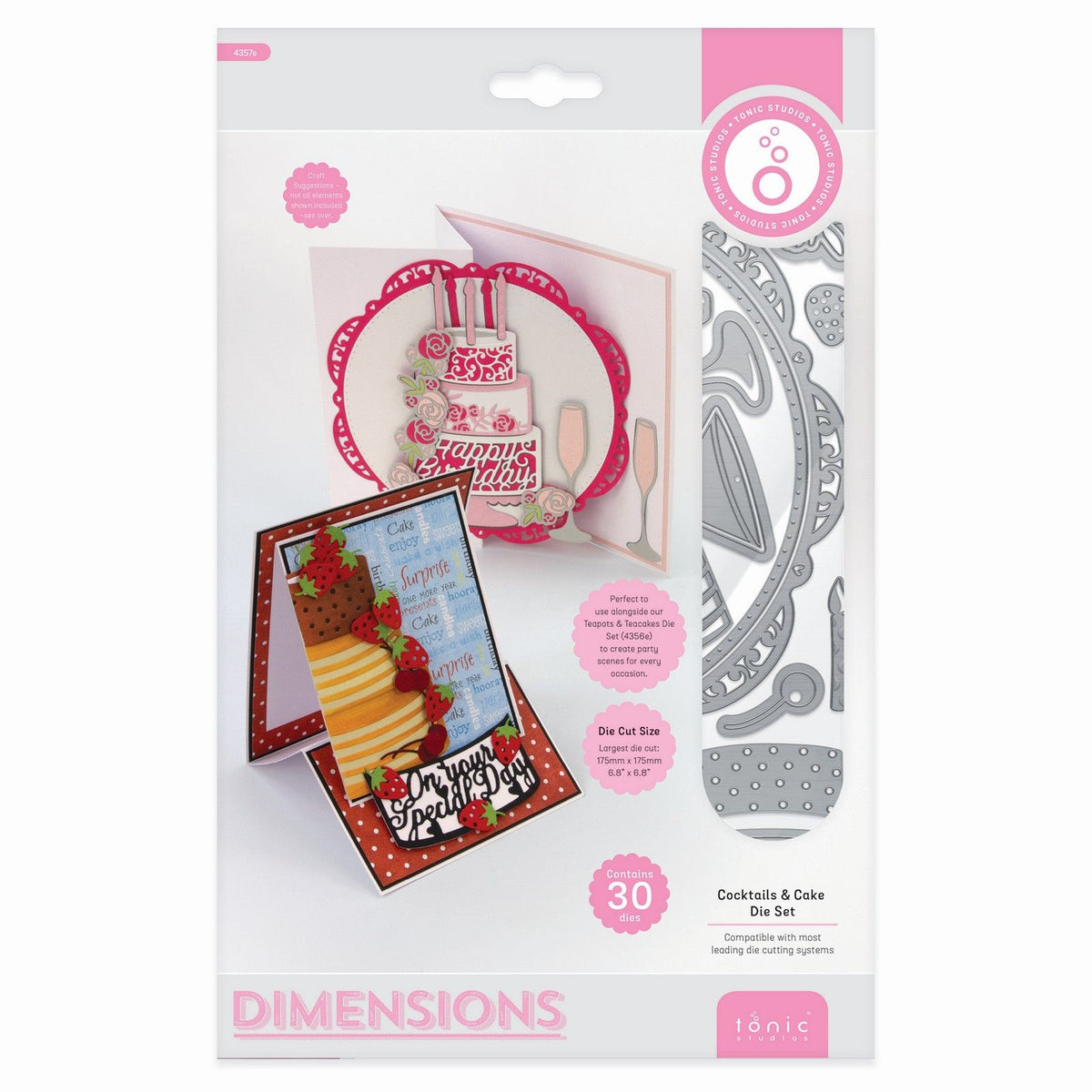 Tonic studios • Dimensions du gâteau à cocktails