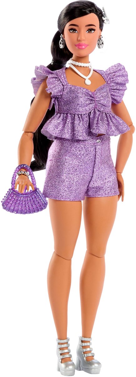 Short violet de style de luxe de mode Barbie