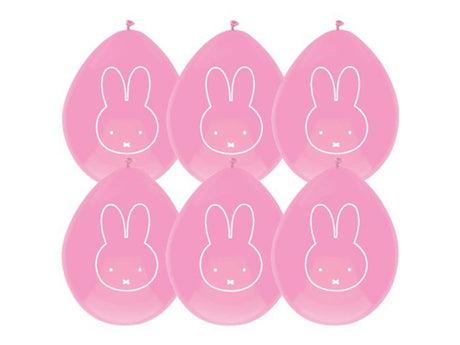 Ballons Miffy Pink, 6e.
