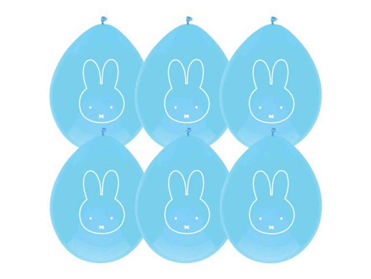 Ballons Haza Miffy bleu, 6 pcs.