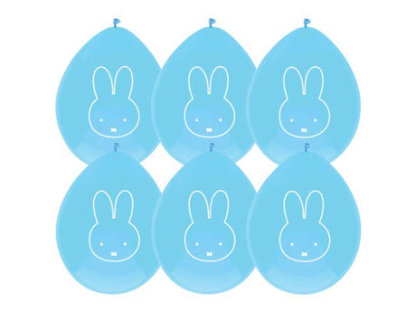 Ballons Haza Miffy bleu, 6 pcs.
