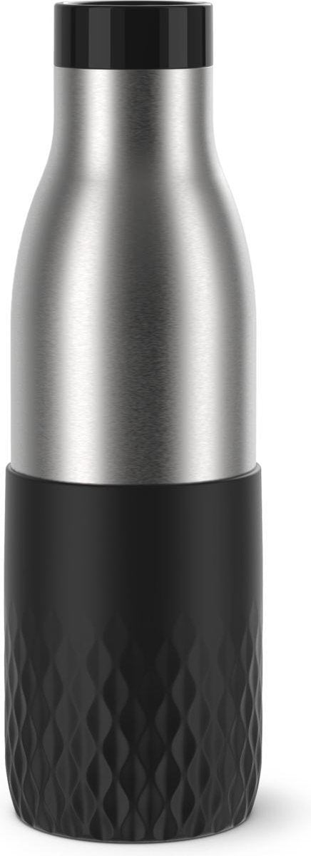 Tefal bludrop manchon n3110510 bouteille thermos - 500 ml - acier inoxydable - noir - isolant - anti-fuite