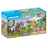 Playmobil chevaux ou cascade 3 chevaux avec accessoires 71356