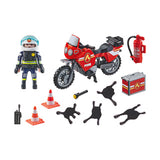 Playmobil 71466 Action Heroes Fire Brigade sur le site de l'accident