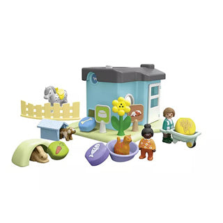 Playmobil 71690 pension pour animaux junior avec mangeoire automatique