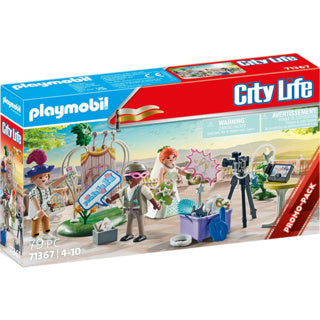 Playmobil city life couple de mariage avec pack promo appareil photo - 71367