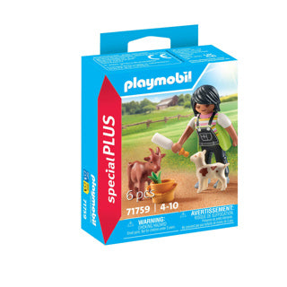 Playmobil 71759 femme avec des chèvres | 2 pièces
