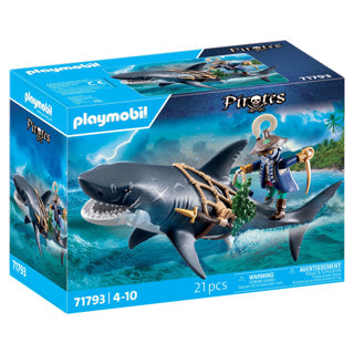 Playmobil 71793 requin pèlerin avec pirate
