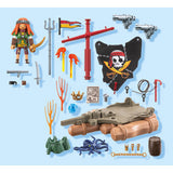 Playmobil 71794 radeau pirate avec trésor