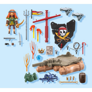 Playmobil 71794 radeau pirate avec trésor