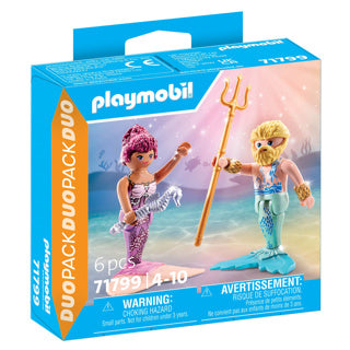 Playmobil 71799 sirène et triton | 2 pièces