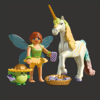 Playmobil 71840 fleur de pluie licorne à collectionner avec fée | 2 pièces