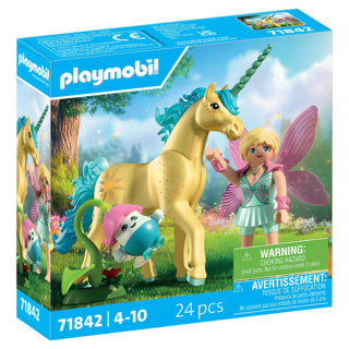 Playmobil 71842 Licorne à collectionner en fleur de soleil avec fée | 2 pièces