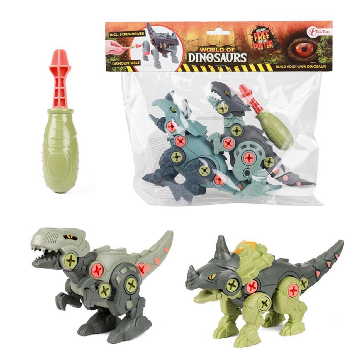 Toi-toys toi toys dino démontable 2 pcs en sachet