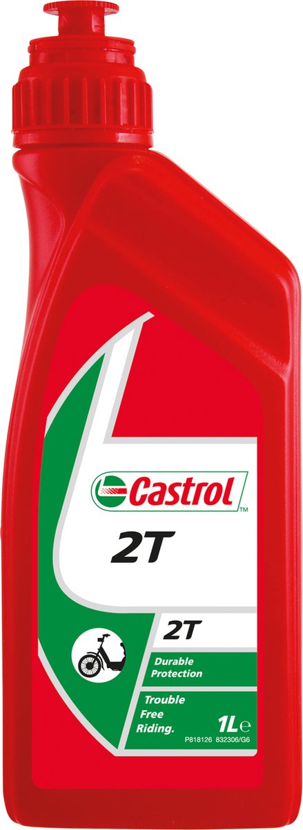 Castrol oil 2t huile moteur rouge - 1l