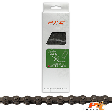 Chaîne de vélos PYC 6V 116S 1 2x3 32 Shimano