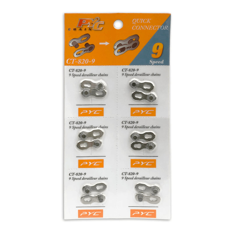 P.y.c. connecteur lien 9 vitesses (6x)