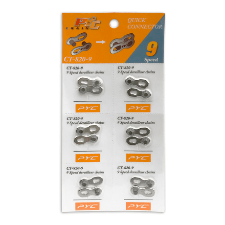 P.y.c. connecteur lien 9 vitesses (6x)