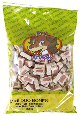 Petsnack botjes duo zalm rijst