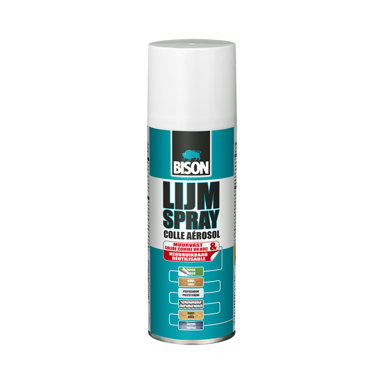 Bison adhésif spray universel 200 ml | 3 pièces