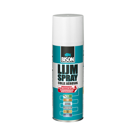 Bison adhésif spray universel 200 ml | 3 pièces