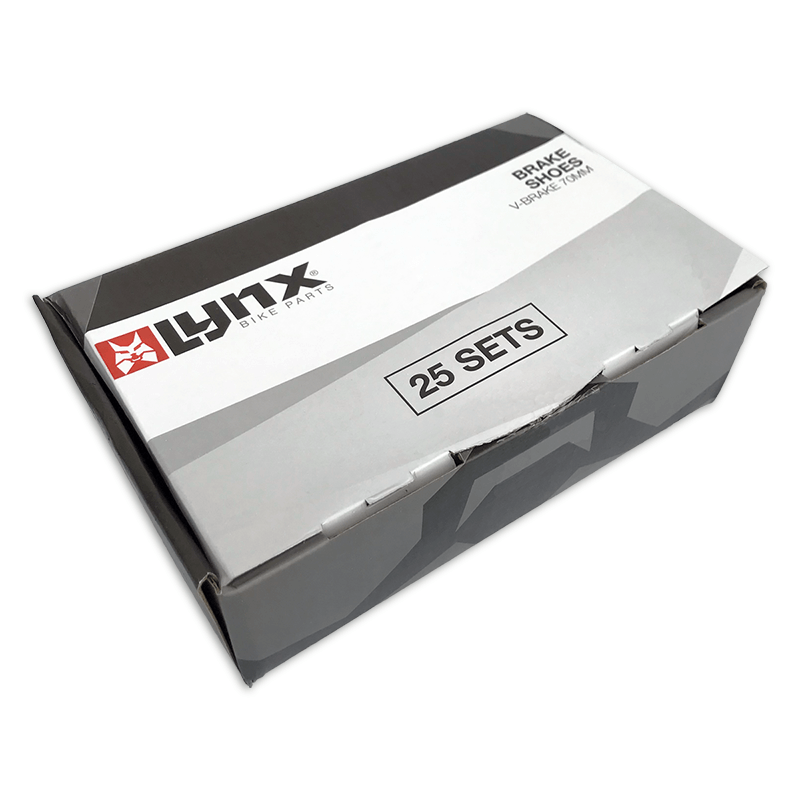 Lynx Brake Shoes V-Brake 70 mm Black 25 set