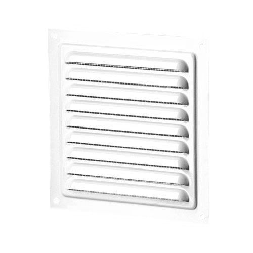Fonction de simulation avec maille mouche en aluminium blanc 300x300 mm