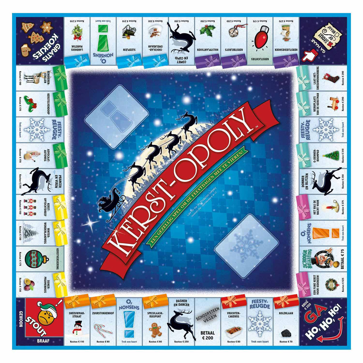 Beaucoup de cadeaux opoly de Noël