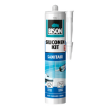 Mastic silicone sanitaire Bison 310 ml blanc