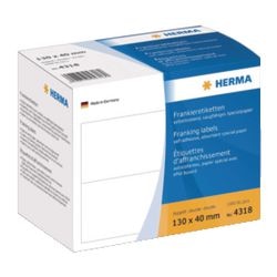 Étiquettes d'affranchissement Herma doubles 130x40 1000 pcs.