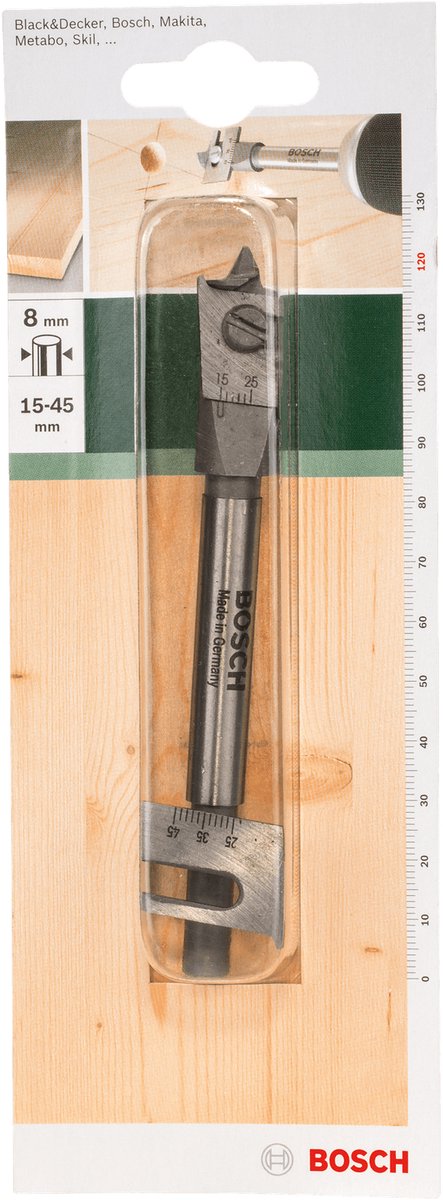 Bosch - perceuse à vitesse réglable 15,0 x 90 x 120 mm