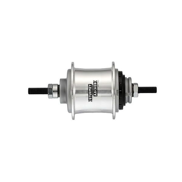 Gear Hub 2 Speed Sturmey Archer A2 HUNUE libre automatique 36 trous - Argent