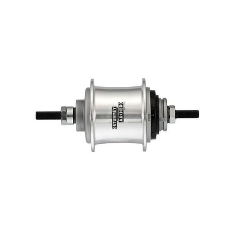 Gear Hub 2 Speed Sturmey Archer A2 HUNUE libre automatique 36 trous - Argent