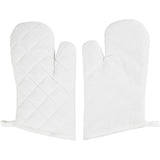 Gant de cuisine Creativ company, taille 18x28 cm, 145 gr, blanc, 2 pièces 1 boîte