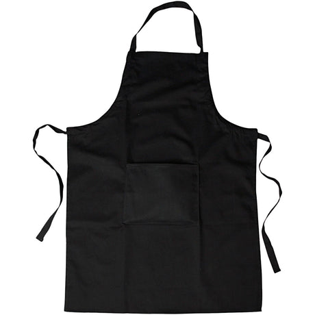 Creativ Company Cotton tablier noir avec boîte, 89x66cm