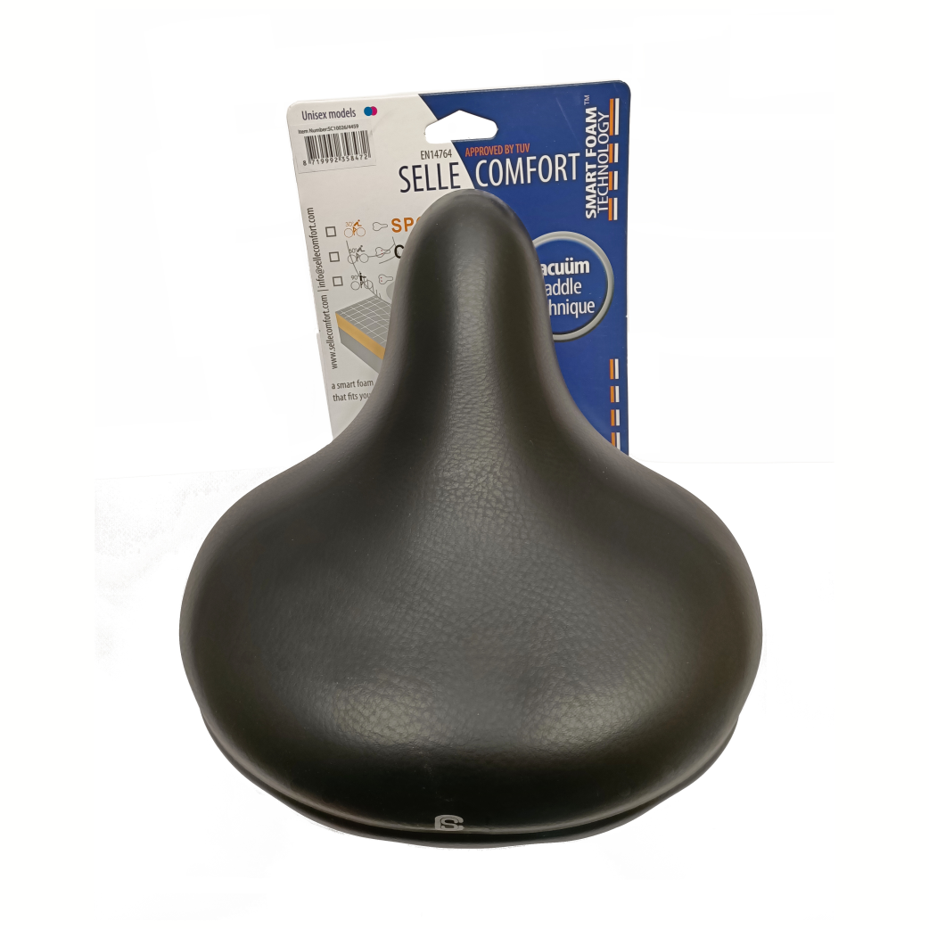Selle Comfort Saddle Retro XL. Avec la technologie de mousse intelligente, sans nœud coulant.