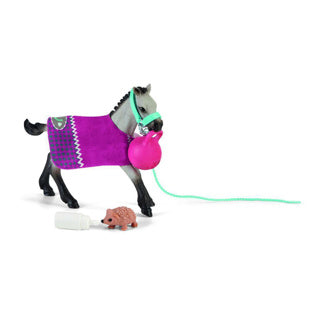 Schleich Horse Club - Amusez-vous avec le poulain - Ensemble de figurines - Jouets pour enfants pour garçons et filles - 5 à 12 ans - 42534