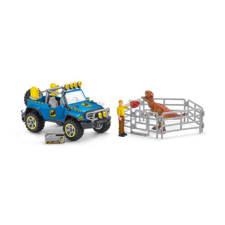 Schleich 41464 véhicule tout terrain avec avant-poste dinosaure