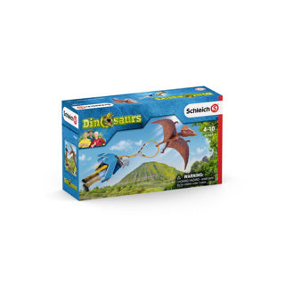 Dinosaures Schleich - poursuite en jetpack - ensemble de figurines - jouets pour enfants pour garçons et filles - 5 à 12 ans - 7 pièces