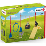 Schleich farm world - amusant pour les chiens - ensemble de figurines - jouets pour enfants pour garçons et filles - 3 à 8 ans - 18 pièces