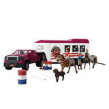Camion au bord du lac du club équestre Schleich avec remorque 42705