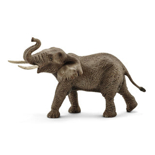 Figurine de jeu mâle éléphant d'Afrique sauvage Schleich - jouet réaliste.