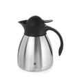 Pichet isotherme Hendi double paroi - 1l inox PP avec fermeture à pression - noir