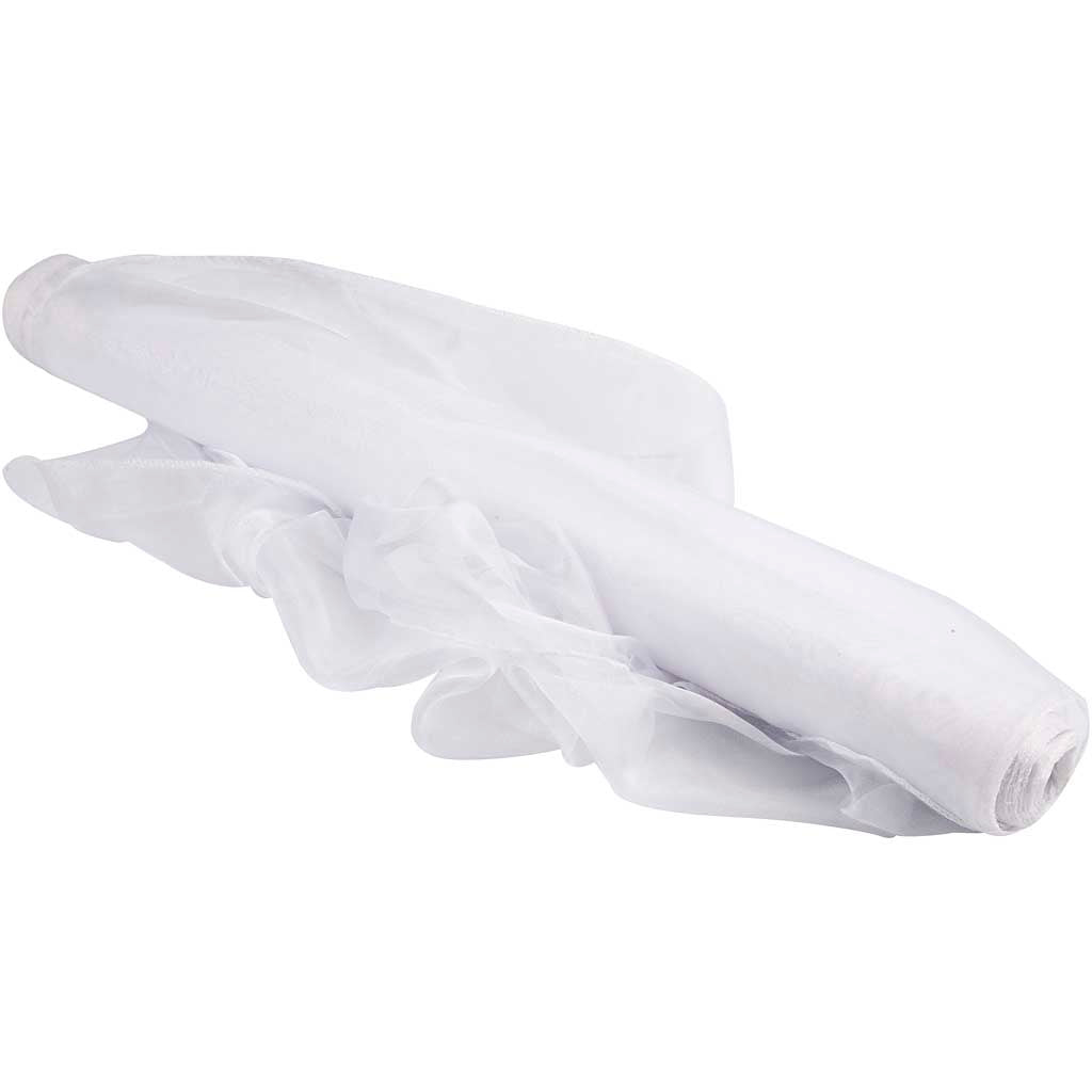 Creativ Company Organza Fabric blanc, 10m