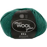 Fil de laine Creativ company, l: 125 m, vert, 100 gr 1 pelote