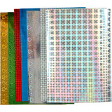 Papier holographique Creativ company, a4, feuille 210x297 mm, 120 gr, 8 feuilles div 1 boîte