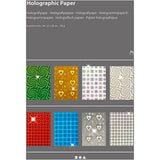 Papier holographique Creativ company, a4, feuille 210x297 mm, 120 gr, 8 feuilles div 1 boîte